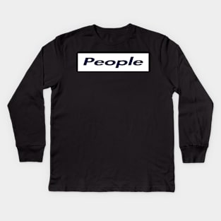 SUPER PEOPLE LOGO Kids Long Sleeve T-Shirt